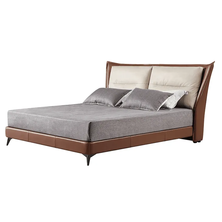 Metal And Leather Bed Frame